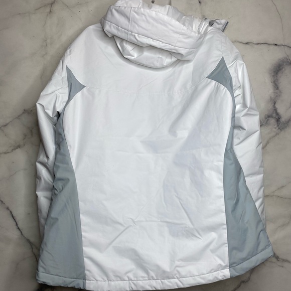 NEW COLUMBIA THERMAL COIL JACKET LARGE White Grey - Picture 8 of 12